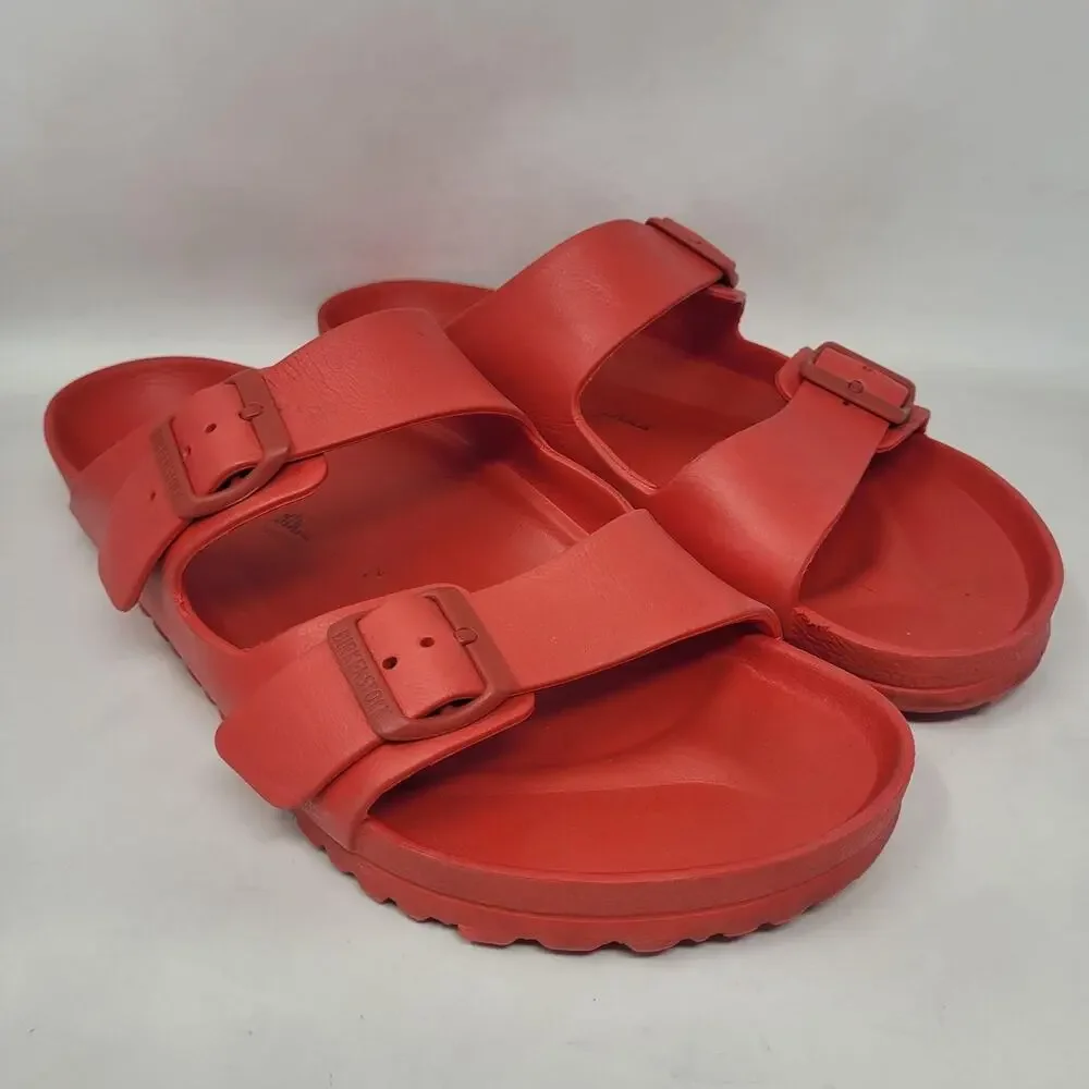 Birkenstock Arizona Sandals Mens EU46 US13 Red EVA Slides Slip On Comfort Beach